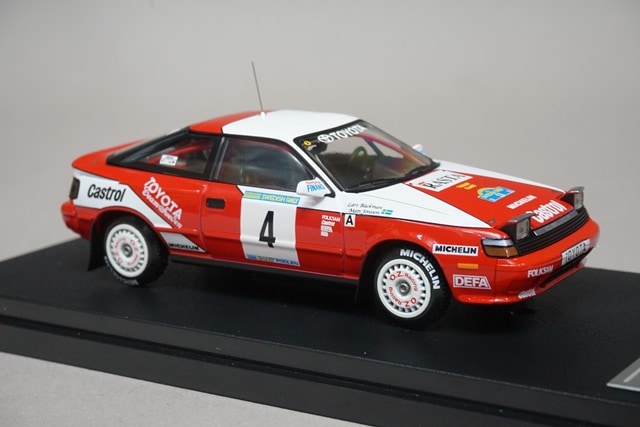 1:43 HPI 8146 Mirage Toyota Celica GT-Four Rally Sweden 1992 #4 model car