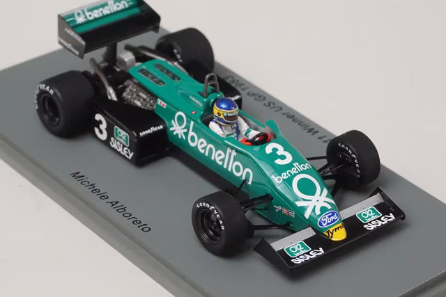 1:43 SPARK S7286 Tyrrell 011 American GP Winner 1983 #3 Michele Alboreto