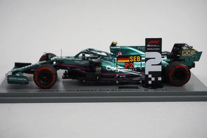 1:43 SPARK S7680 Aston Martin AMR21 2nd Azerbaijan GP S.Vettel 2021 #5