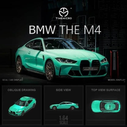 TM Time Micro 1:64 BMW M4 Mint Green model car