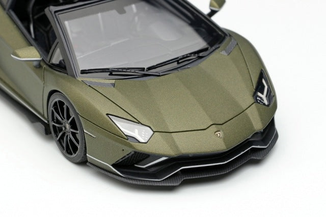 [ Back-order ] Make Up EIDOLON EM638A 1:43 Lamborghini Aventador LP780-4 Ultime Roadster 2021 (Nileo Wheels) Green