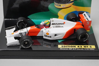 1:43 MINICHAMPS McLaren MP4/7 Honda V12 A.Senna 1992 #1 ASC No.6 model car