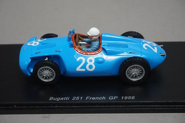 1:43 SPARK S5280 Bugatti 251 French GP 1956 #28 Maurice Trintignant