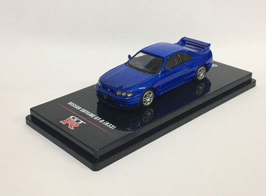 IN64-R33-CBL INNO MODELS 1:64 Nissan Skyline GT-R (R33) Bayside Blue