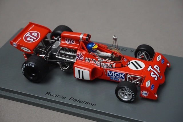 1:43 SPARK S7164 March 721X Belgian GP 1972 #11 R.Peterson model car