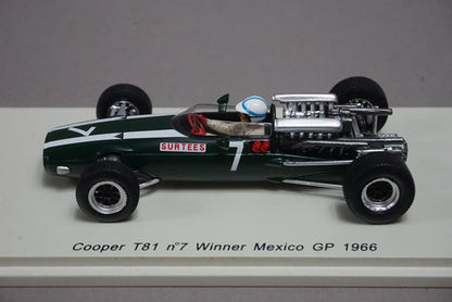 1:43 SPARK S3521 Cooper T81 Mexican GP 1966 Winner #7 John Surtees