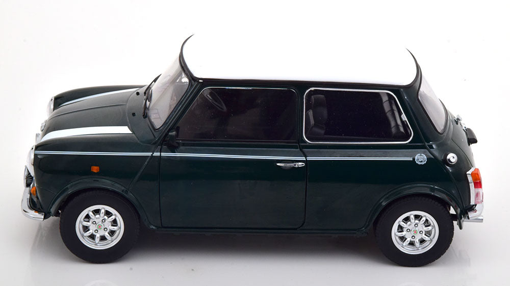 KKDC120051R KK scale 1:12 MINI COOPER 1990 Dark Green / White RHD