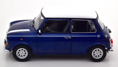 KKDC120053L KK scale 1:12 MINI COOPER 1990 Blue Metallic/White LHD