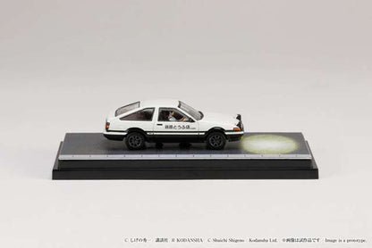 HJ643008DA Hobby JAPAN 1:64 Toyota Sprinter Trueno GT APEX AE86 / Initial D VS Takeshi Nakazato Takumi Fujiwara with driver figure