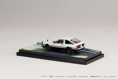 HJ643008DB Hobby JAPAN 1:64 Toyota Sprinter Trueno GT APEX AE86 / Initial D VS Takahashi Ryosuke Takumi Fujiwara with driver figure