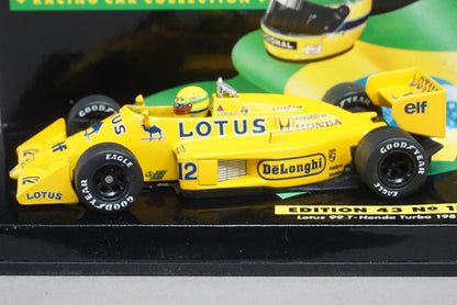 1:43 MINICHAMPS 540874312 Lotus 99T Honda Turbo 1987 A.Senna No.15