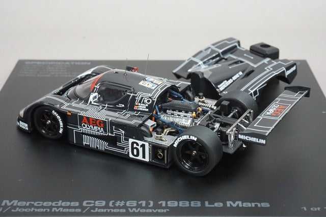 1:43 HPI 8064 Sauber Mercedes C9 Le Mans 1988 #61 Mauro Baldi/Jochen Mass/James Weaver