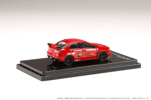 HJ643053BR Hobby JAPAN 1:64 Mitsubishi Lancer Evolution 10 RALLIART Red Metallic