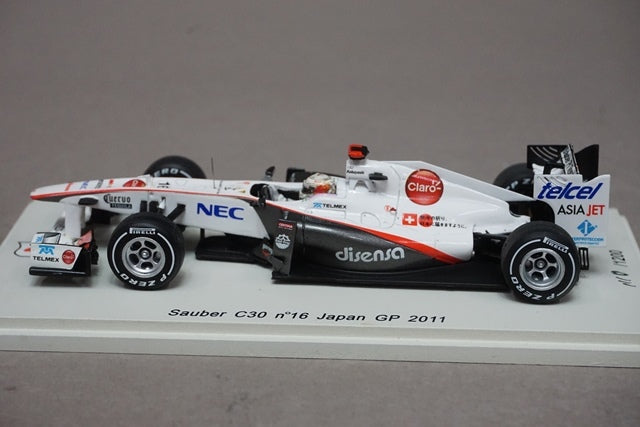 1:43 SPARK SJ006 Sauber C30 Japan GP 2011 #16 Kamui Kobayashi