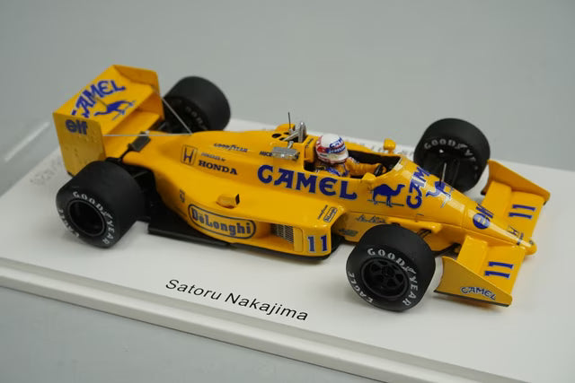1:43 SPARK ROMU036 Lotus 99T Japan GP 1987 Satoru Nakajima #11 CAMEL