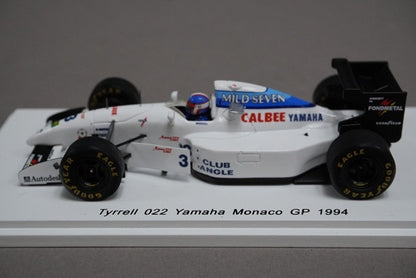 1:43 SPARK ROMU021 Tyrrell 022 YAMAHA Monaco GP 1994 Ukyo Katayama #3 Autographed ROMU