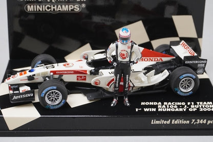 1:43 MINICHAMPS 400060112 Honda Racing F1 Team RA106 Hungarian GP 2006 #12 model car