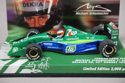 1:43 MINICHAMPS 433910032 Jordan Ford 191 Belgian GP Winner 1991 #32 M.Schumacher