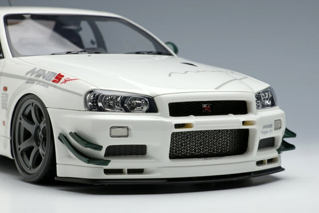 IM073 Make Up IDEA 1:18 Mine's Skyline GT-R BNR34 Vspec N1 2021 Rays wheel