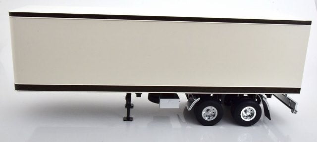 RK180163 ROAD KINGS 1:18 Truck Trailer White/Black
