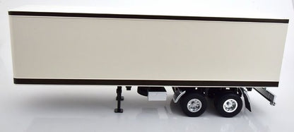 RK180163 ROAD KINGS 1:18 Truck Trailer White/Black