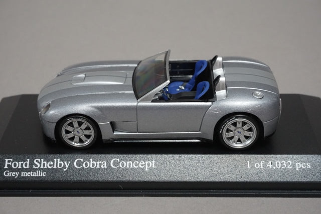 1:43 MINICHAMPS 400146430 Ford Shelby Cobra Concept 2004 Gray Metallic