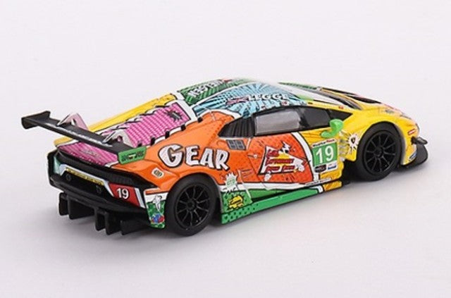 MGT00552-L TSM MINI-GT 1:64 Lamborghini Huracan GT3 EVO IMSA Daytona 24h 2020 #19 GEAR Racing LHD