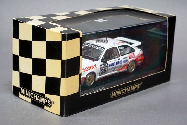 1:43 MINICHAMPS 430898025 Ford Sierra RS500 Team Grab DTM 1989 #25 Frank Biela