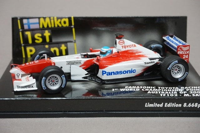 1:43 MINICHAMPS 400020124 Toyota TF102 Australian GP 2002 #24 M.Salo