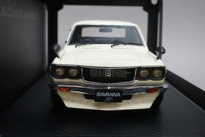 1:18 ignition model IG0703 Mazda Savanna S124A White Watanabe-Wheels