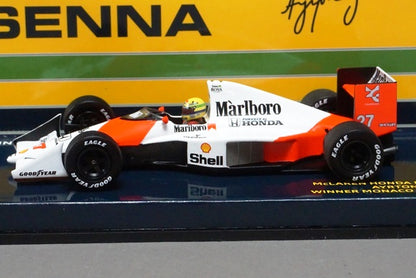 1:43 MINICHAMPS 547904127 McLaren Honda MP4/5B Monaco GP 1990 Winner #27 A.Senna Marlboro