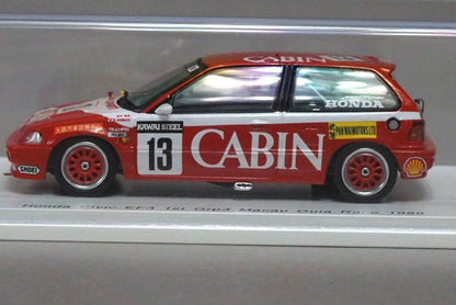 1:43 SPARK SA124 Honda Civic EF3 Macau Ghia Race 1988 Winner #13