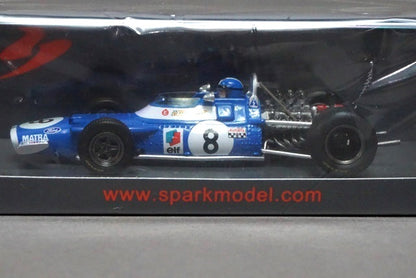 1:43 SPARK S7188 Matra MS80 Monaco GP 1969 #8 Jean-Pierre Beltoise