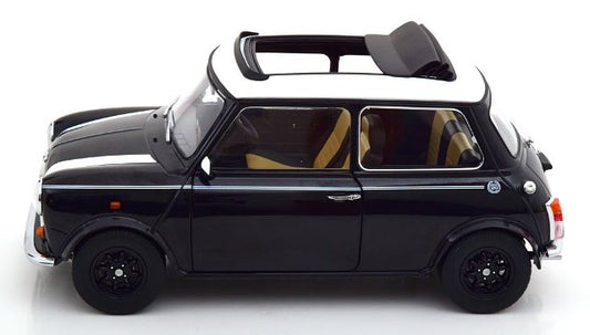 KKDC120072R KK scale 1:12 MINI COOPER Sunroof Black Metallic/White RHD