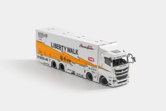 KS073-300 Gaincorp Products GCD 1:64 Mitsubishi Fuso LB-TRUCKS Fuso Super Great Transporter Truck Transporter SPHERE Light #23