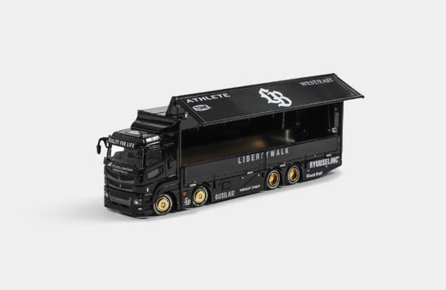 KS073-302 Gaincorp Products GCD 1:64 Mitsubishi Fuso LB-TRUCKS Super Great Transporter Black