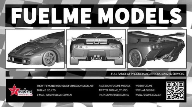 FUELME MODELS 1:64 Lamborghini Diablo GTR White