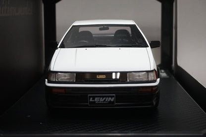 1:18 ignition model IG0552 Toyota Corolla Levin 2Door GT Apex (AE86) White / Black