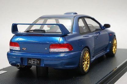 1:18 ignition model IG1636 Subaru Impreza 22B-STi Version (GC8 Kai) Blue Light Pods