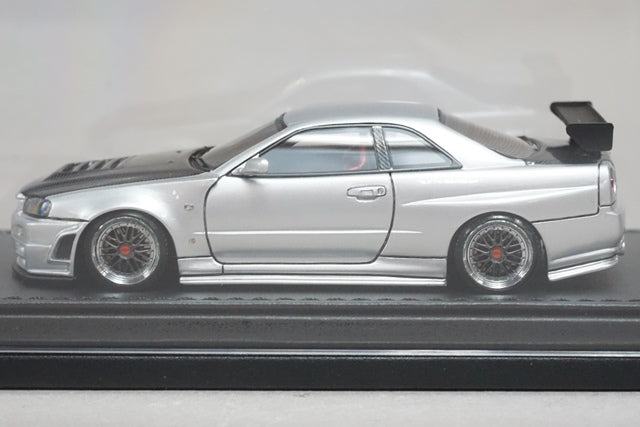 1:43 ignition model IG0605 Nissan NISMO R34 GT-R Z-tune Silver model car