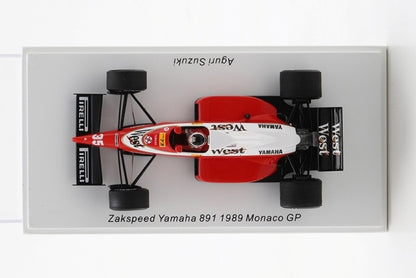 ROMU044 SPARK 1:43 Zakspeed 891 YAMAHA Monaco GP 1989 Suzuki Aguri model car