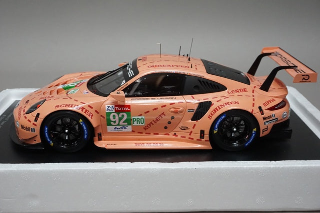 1:18 SPARK 18S393 Porsche 911 RSR LMGTE 24h LM 2018 Winner #92