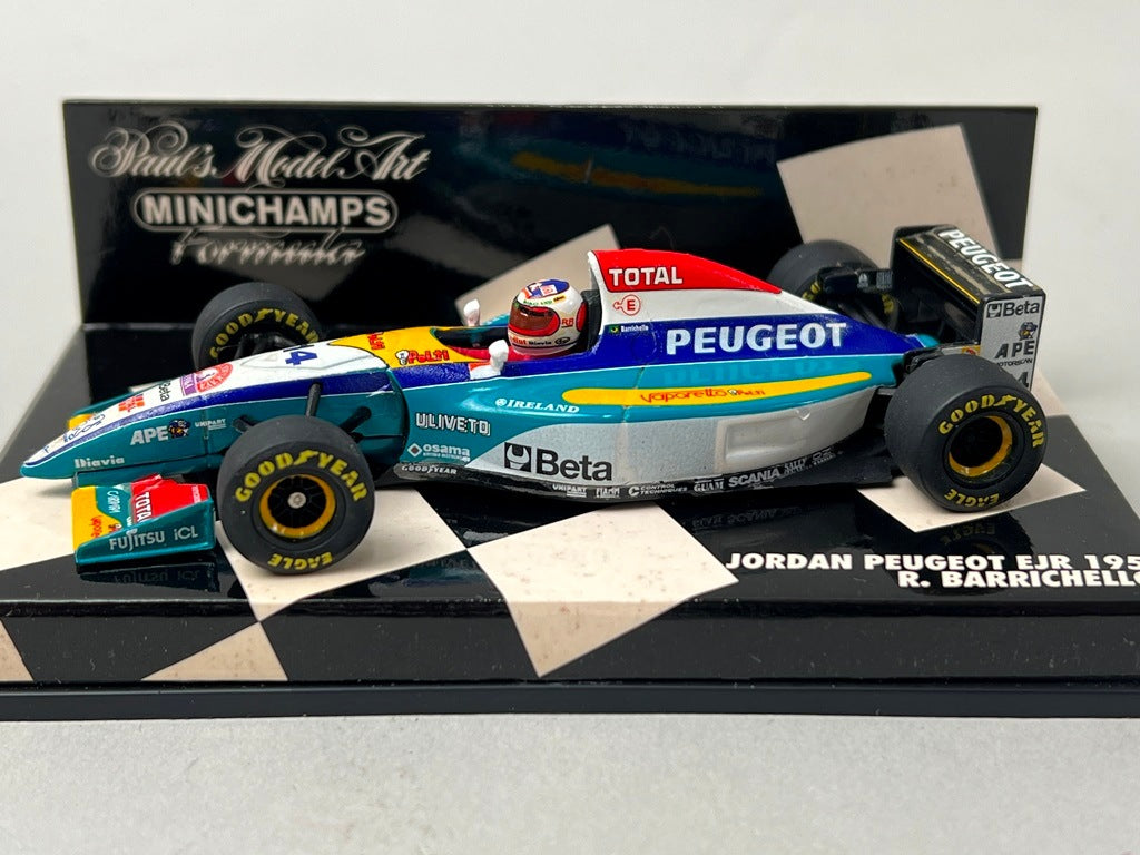 1:43 MINICHAMPS 430950014 Jordan Peugeot EJR 195 #14 R.Barrichello model car
