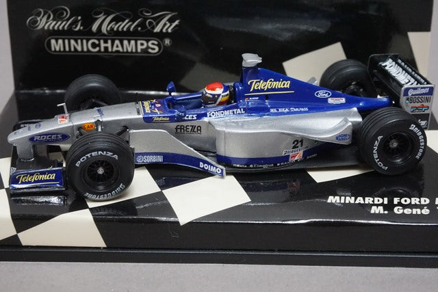 1:43 MINICHAMPS 430990021 MINARDI Ford M 01 1999 M.Gene #21