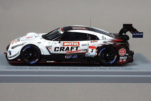 1:43 EBBRO 45712 CRAFTSPORTS MOTUL GTR Super GT500 2019 SUGO Winner #3