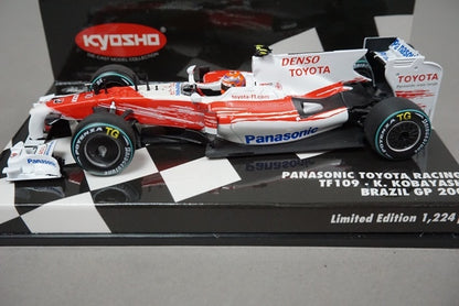 1:43 MINICHAMPS 413090410 Panasonic Toyota TF109 Brazil GP 2009 K.Kobayashi #10