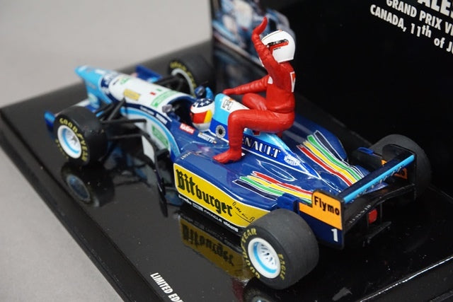 1:43 MINICHAMPS 431952701 Benetton B195 Renault Canada GP 1995 M.Schumacher / J.Alesi #1