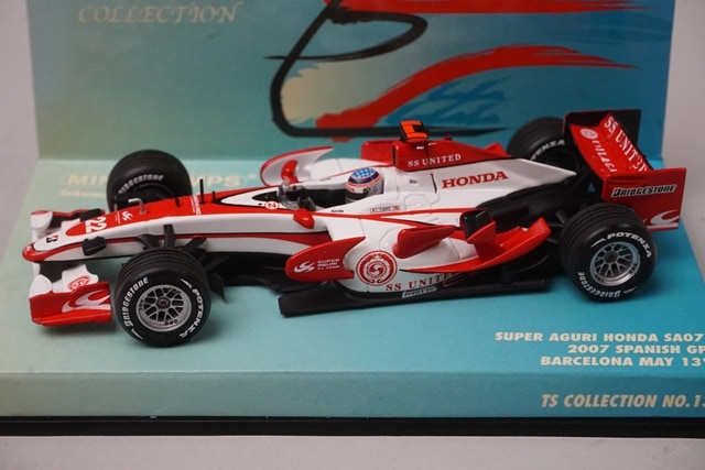 1:43 MINICHAMPS 518074322 Super Aguri Honda SA07 Spain GP 2007 #22 model car