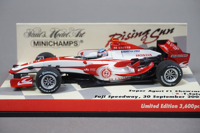 1:43 MINICHAMPS 403070092 Super Aguri Honda F1 Show Car Fuji Speedway 2007 Takuma Sato #22