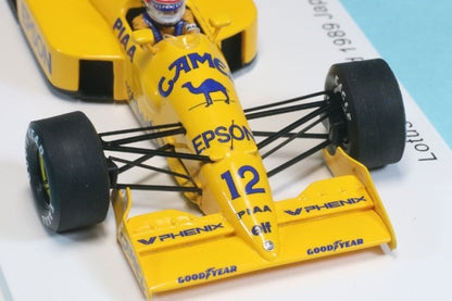 ROMU043 SPARK 1:43 Lotus 101 Judd Japan GP 1989 Satoru Nakajima Japan GP Last Run